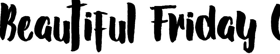 Beautiful Friday 01 Font Download Free